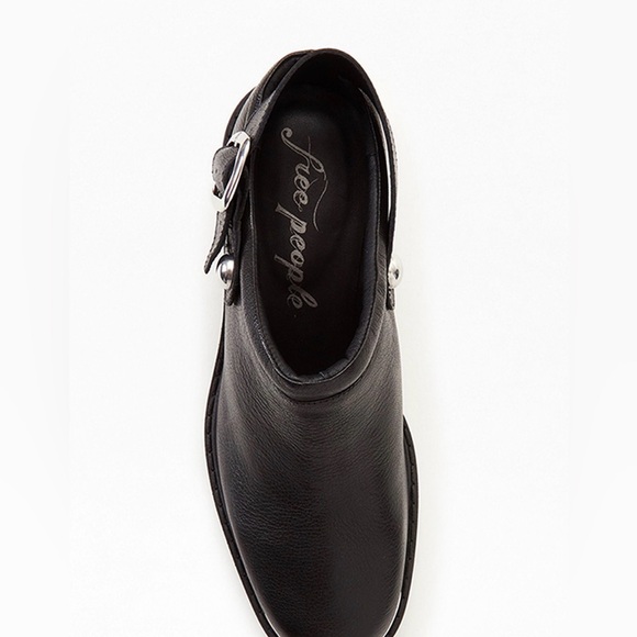 Free People Kingston Black Leather Women's Clogs - Picture 13 of 13